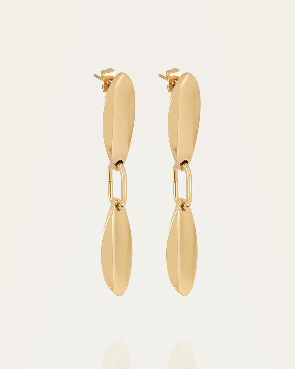Boucles d'oreilles Kaolino (Acier doré)