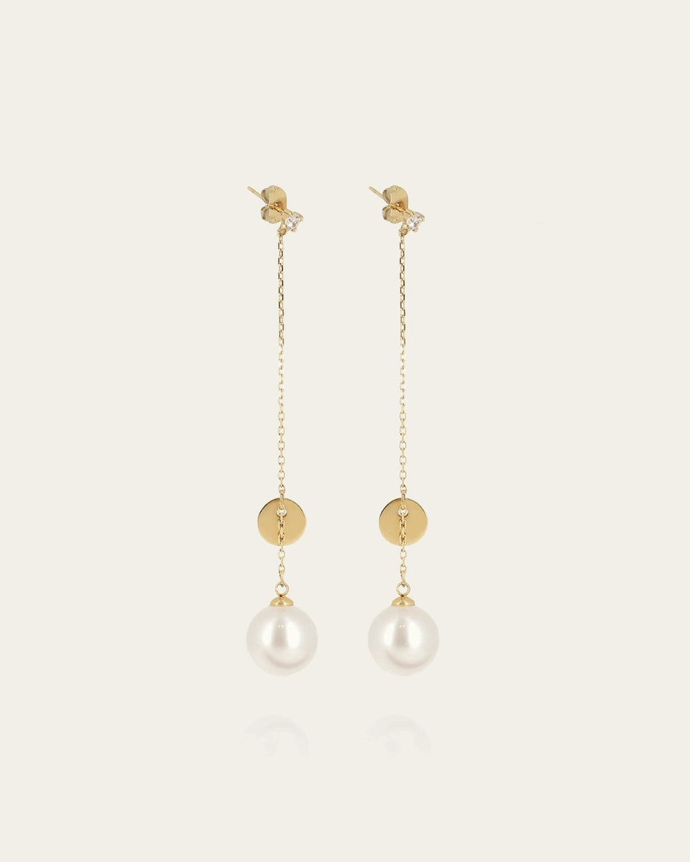 Boucles d'oreilles Zénith (Acier doré)