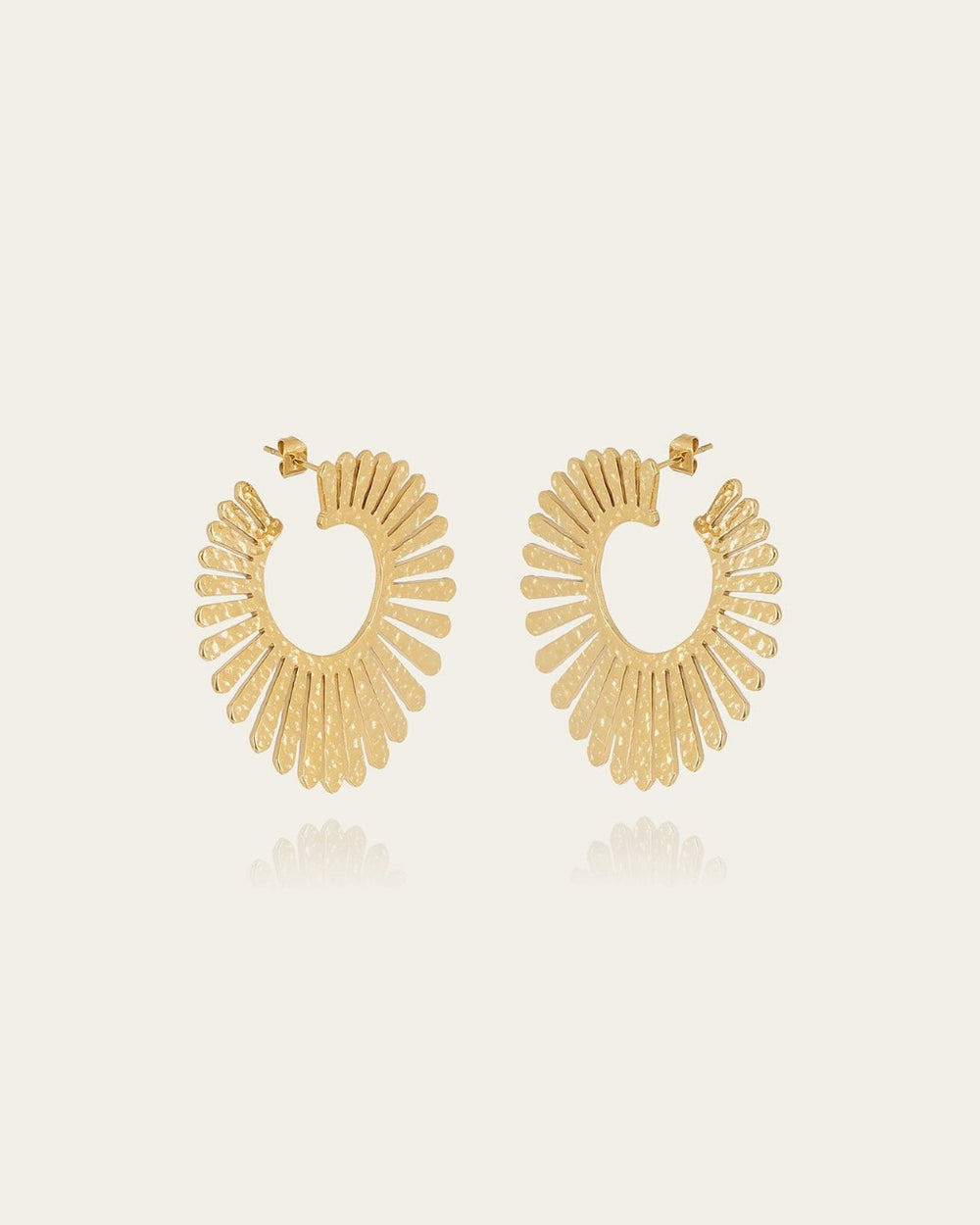 Boucles d'oreilles Lucerne (Acier doré)
