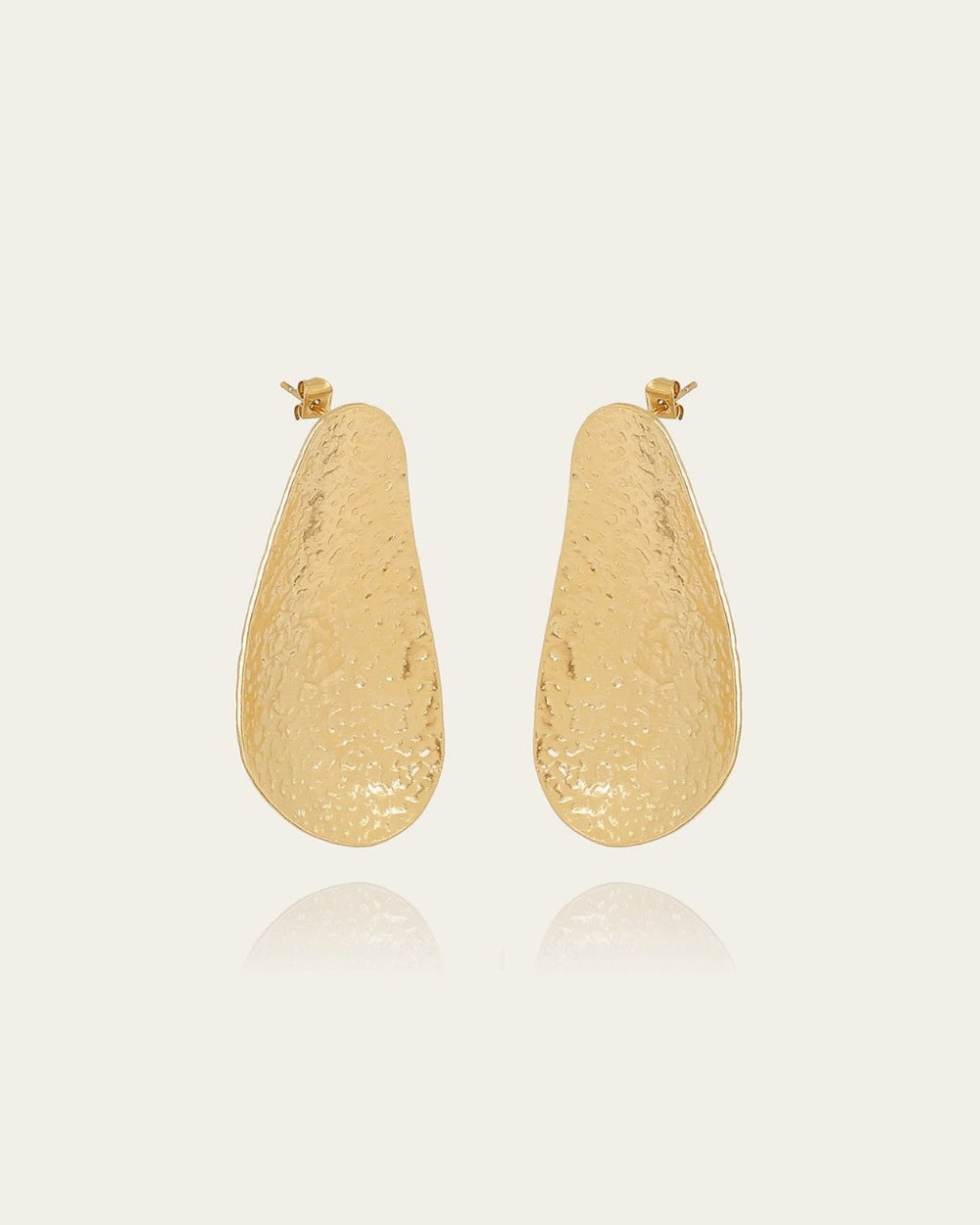 Boucles d'oreilles Pear (Acier doré)