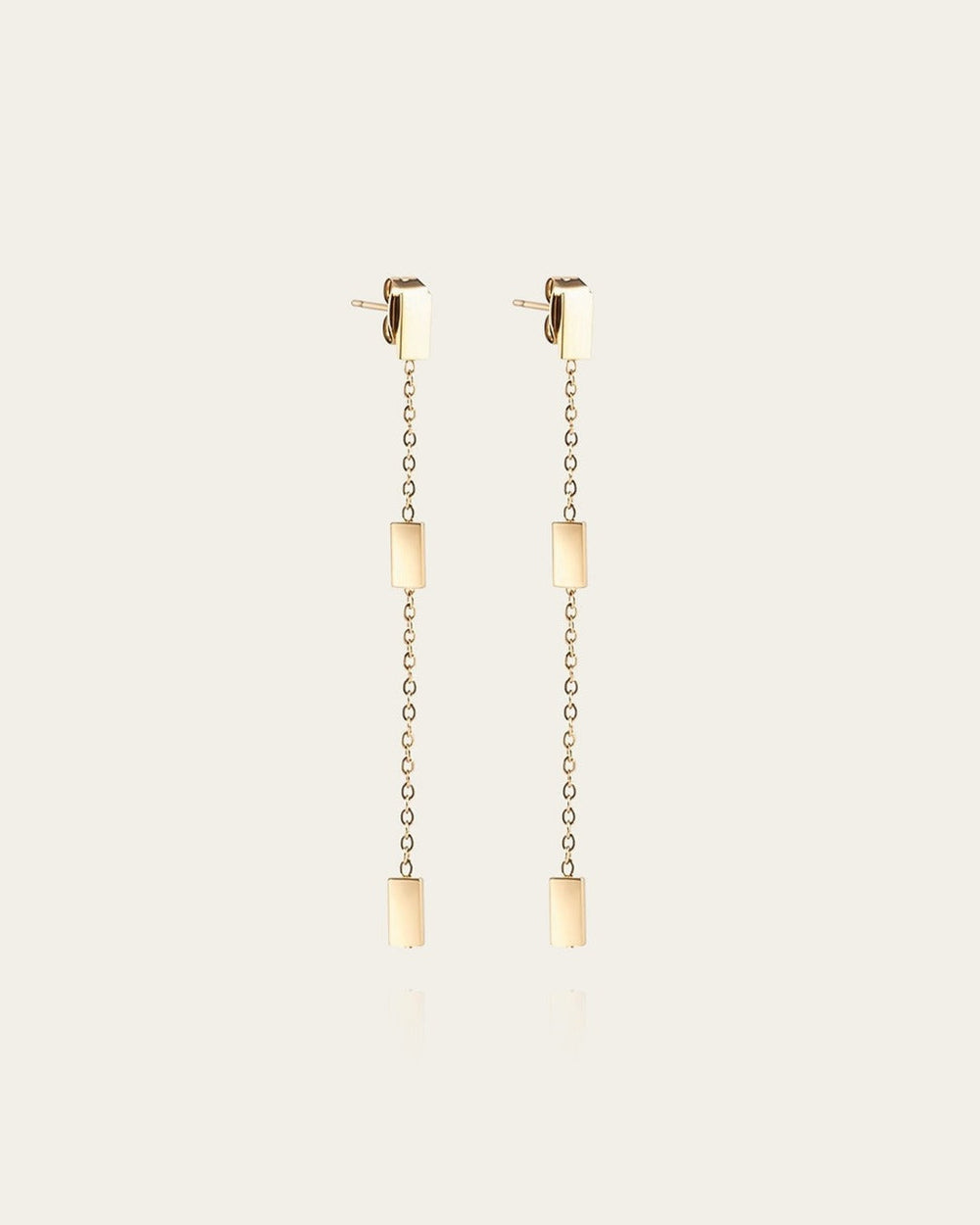 Boucles d'oreilles Miko (Acier doré)