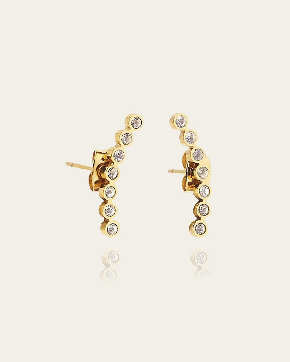 Boucles d'oreilles Pitt (Acier doré)