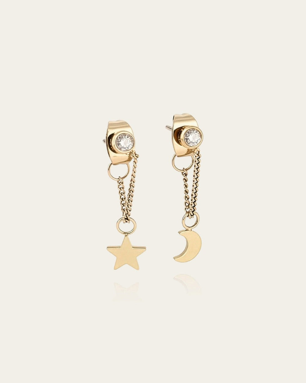 Boucles d'oreilles Sky (Acier doré)