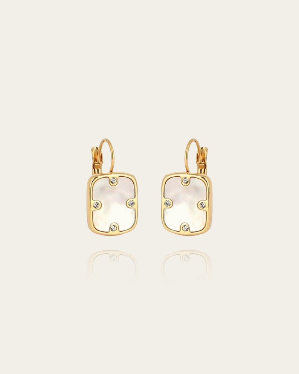 Boucles d'oreilles Alicia (Acier doré)