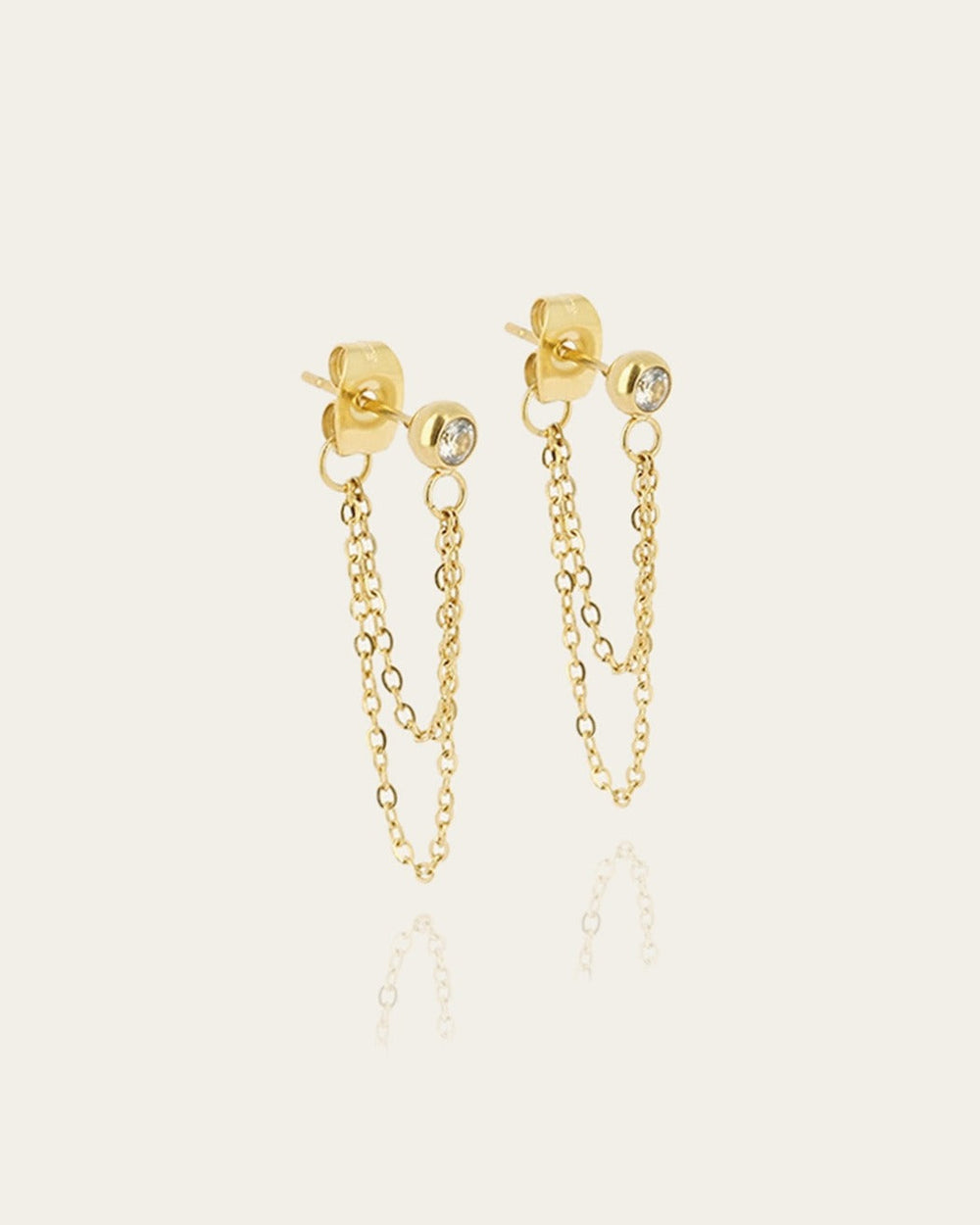 Boucles d'oreilles Citrus (Acier doré)