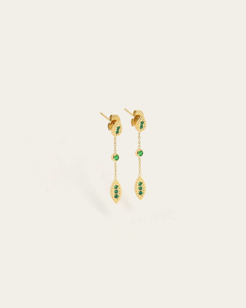 Boucles d'oreilles Leyva (Acier doré)