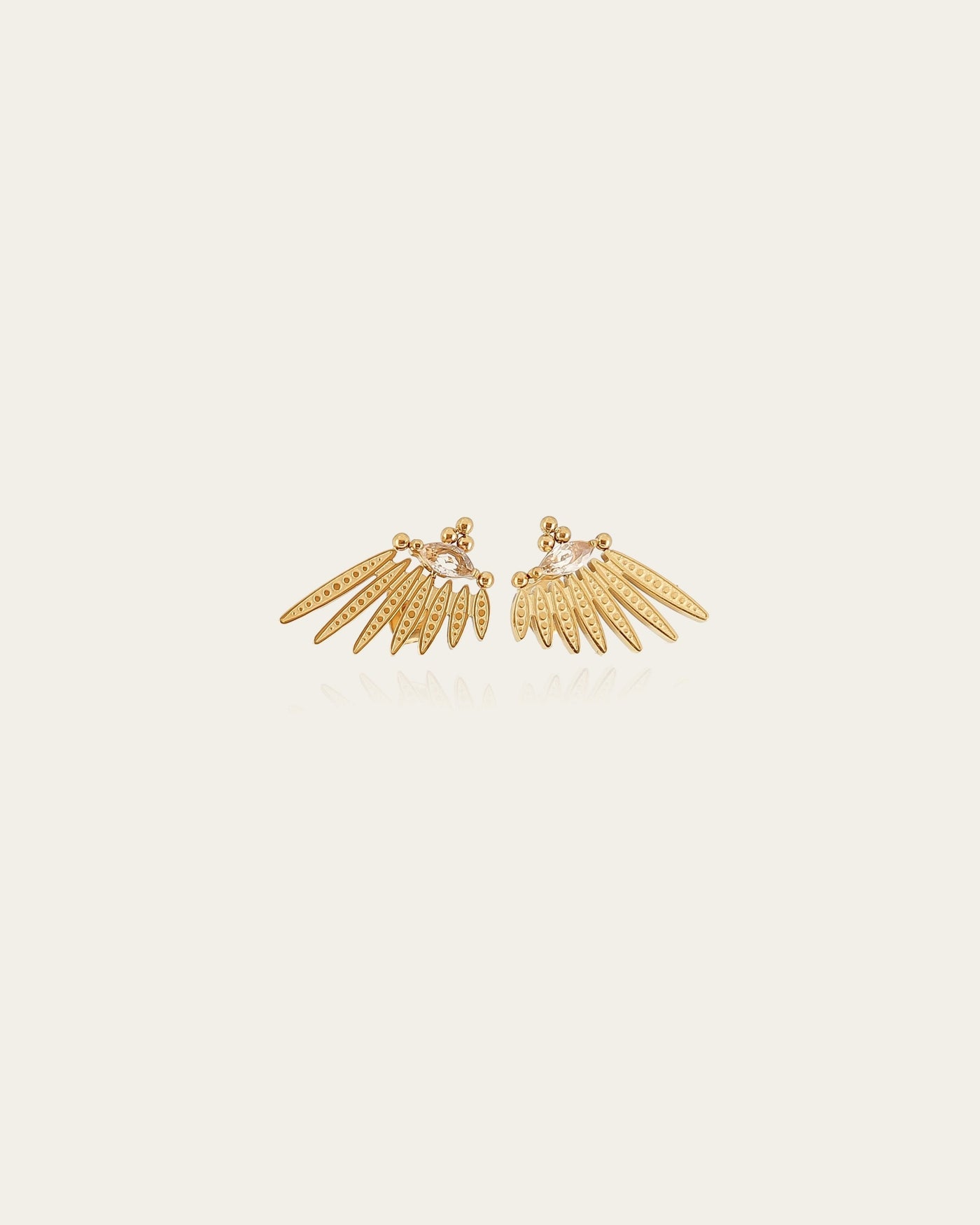 Boucles d'oreilles Arlene (Acier doré)