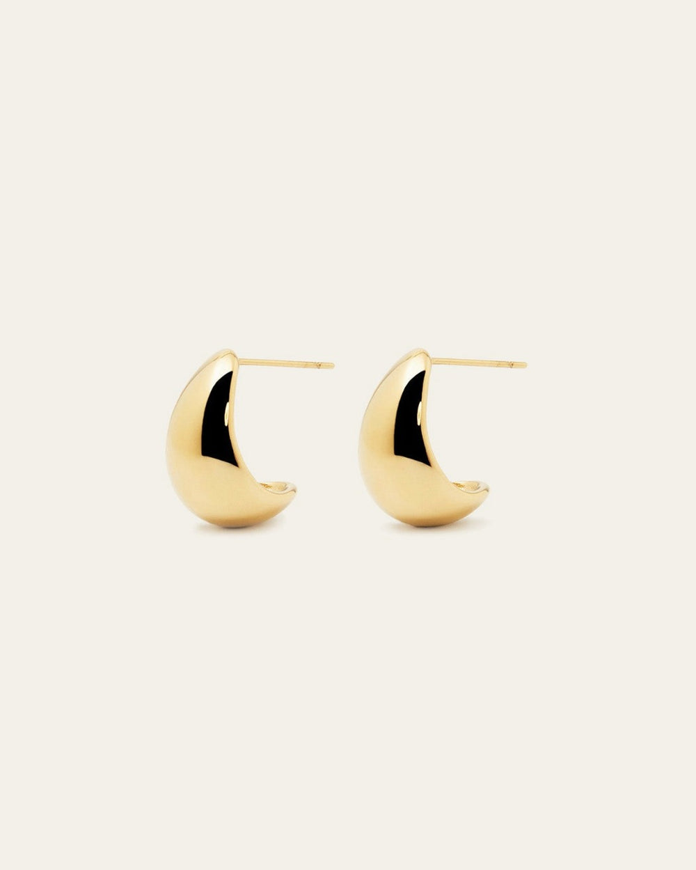 Boucles d'oreilles Emmy (Acier doré)