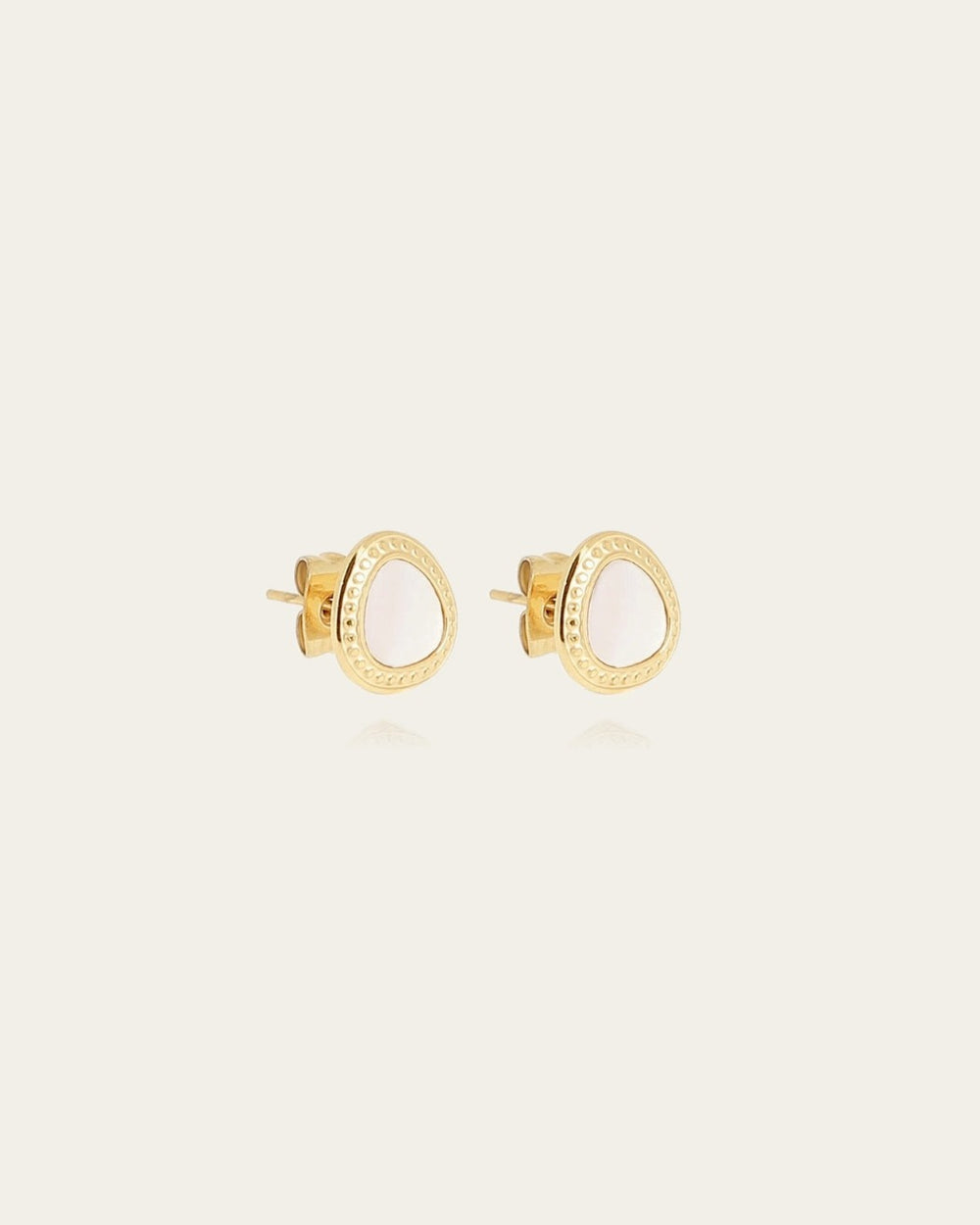 Boucles d'oreilles Gemme (Acier doré)