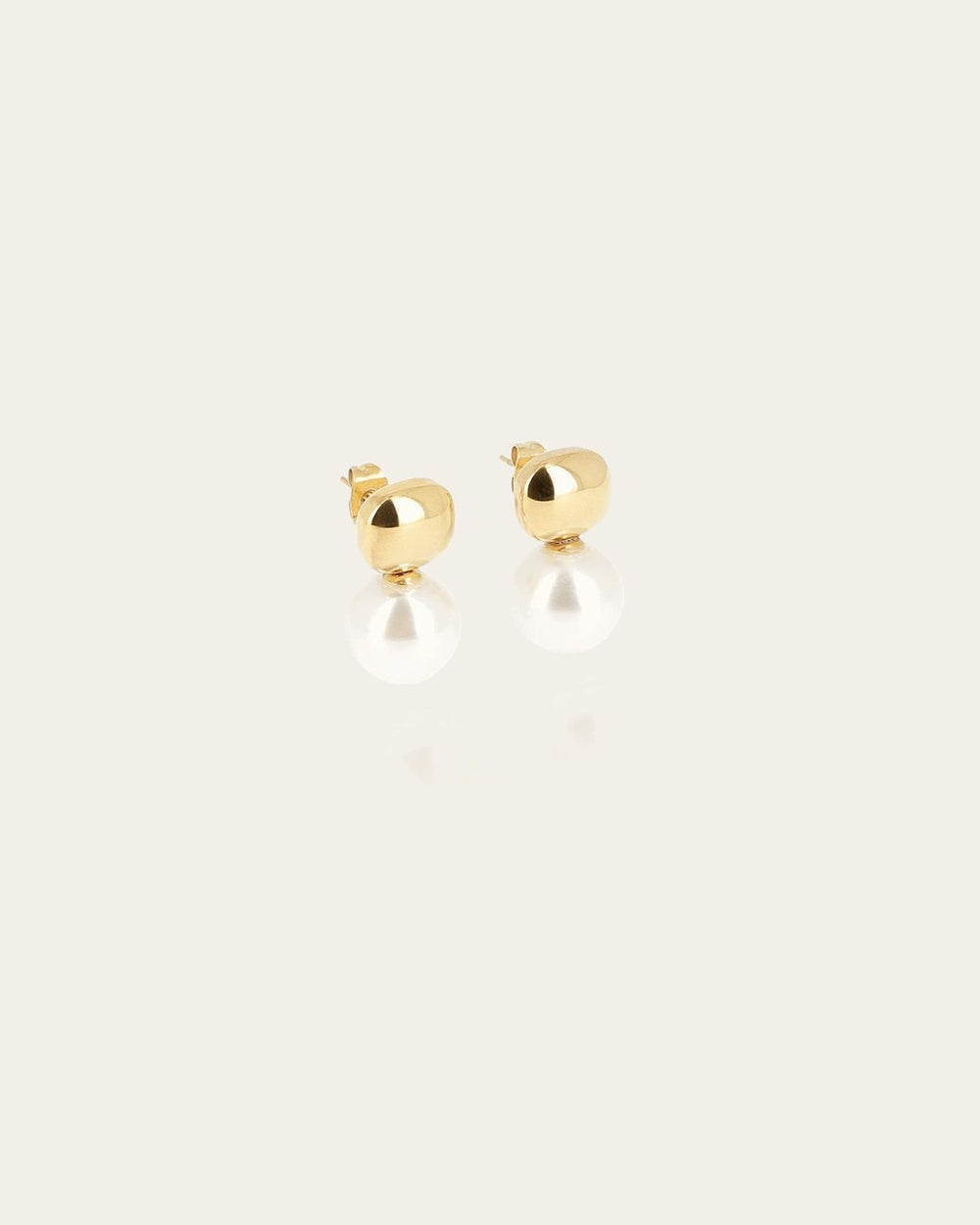 Boucles d'oreilles Leodie (Acier doré)