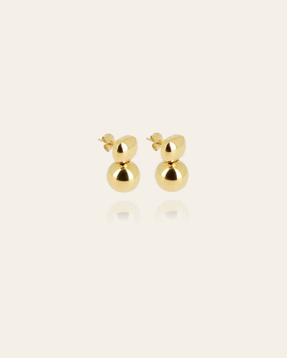 Boucles d'oreilles Lenka (Acier doré)