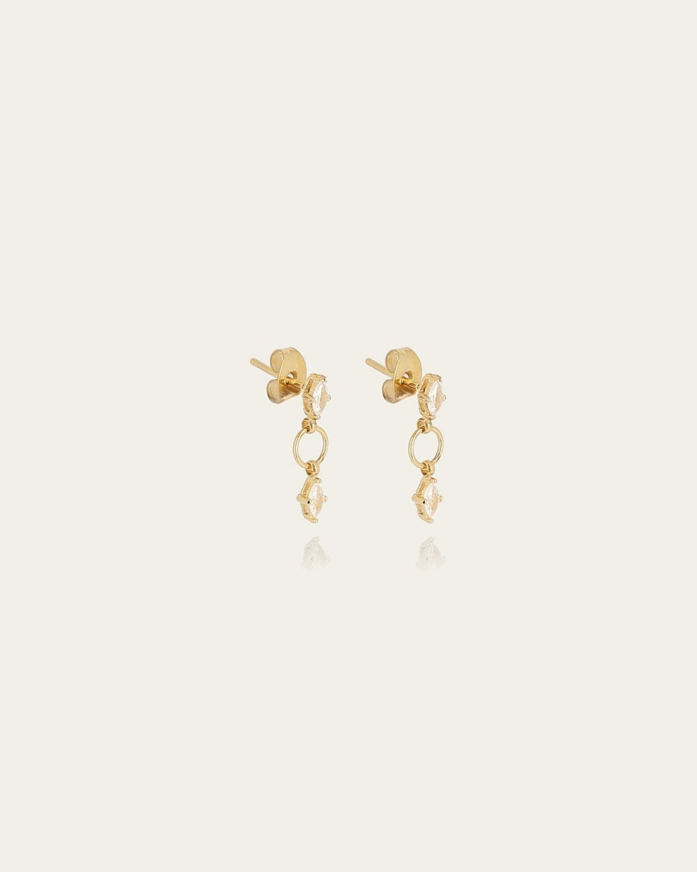 Boucles d'oreilles Deneba (Acier doré)