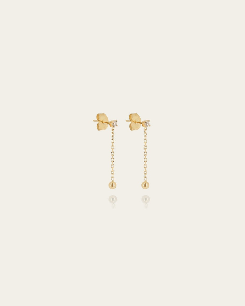 Boucles d'oreilles Thaumas (Acier doré)
