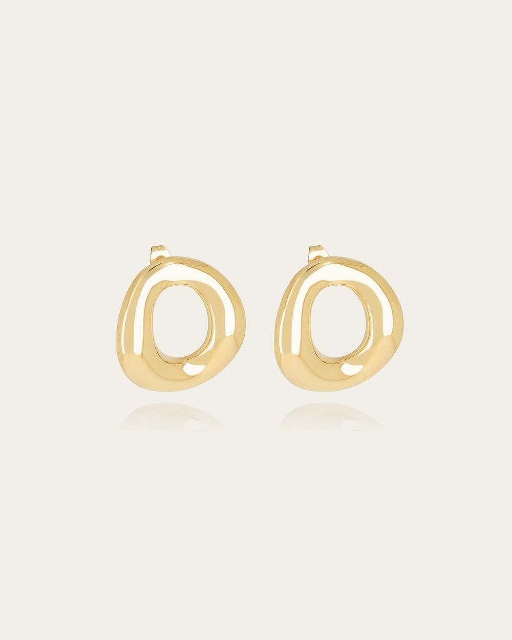 Boucles d'oreilles Cesira (Acier doré)