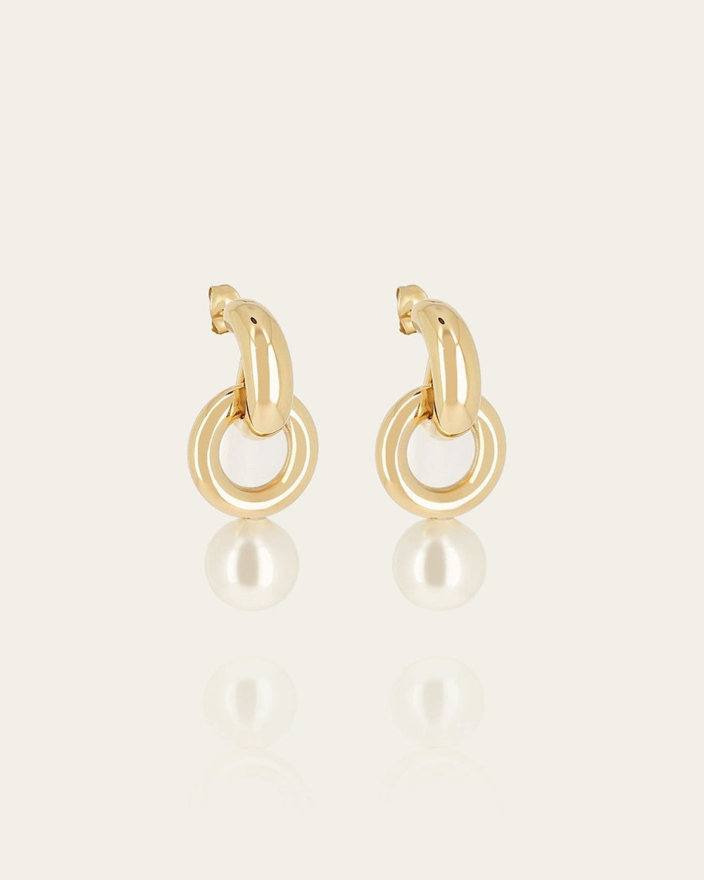 Boucles d'oreilles Laia (Acier doré)