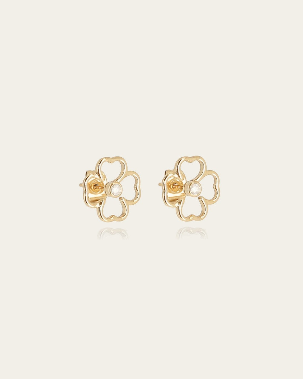 Boucles d'oreilles Adone (Acier doré)