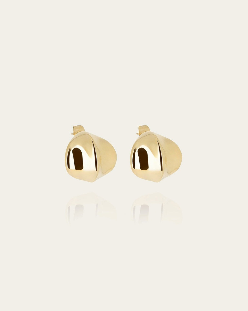 Boucles d'oreilles Hotori (Acier doré)