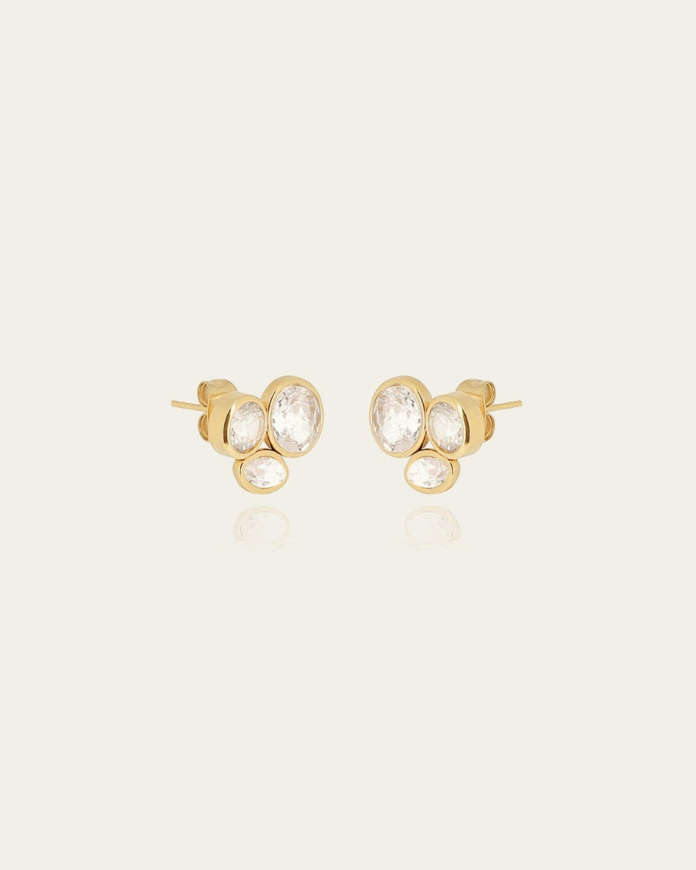 Boucles d'oreilles Galane (Acier doré)