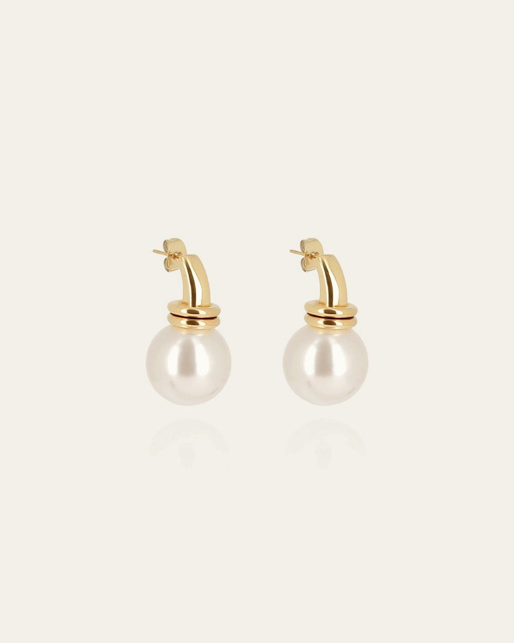 Boucles d'oreilles Elia (Acier doré)