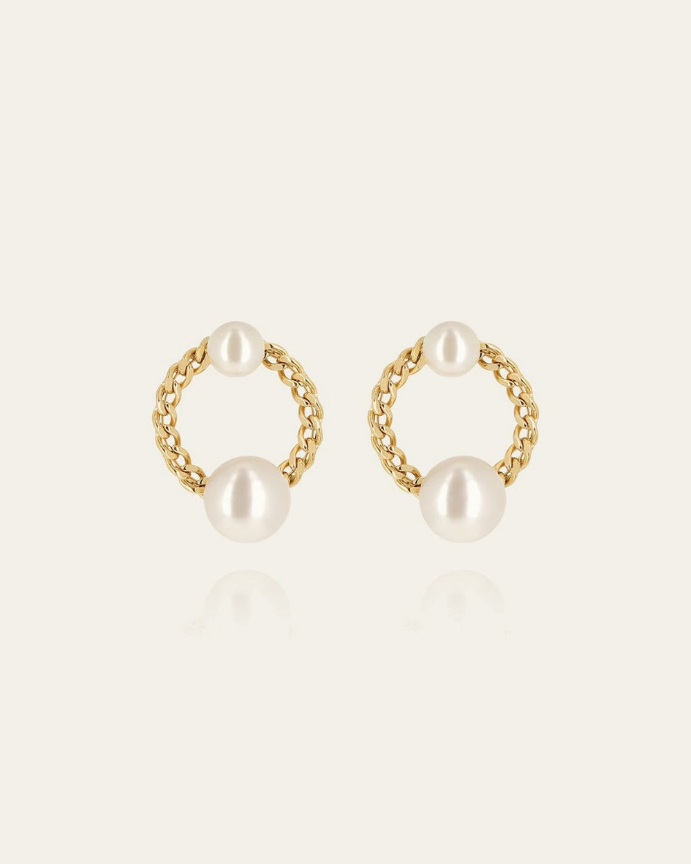 Boucles d'oreilles Marmaro (Acier doré)