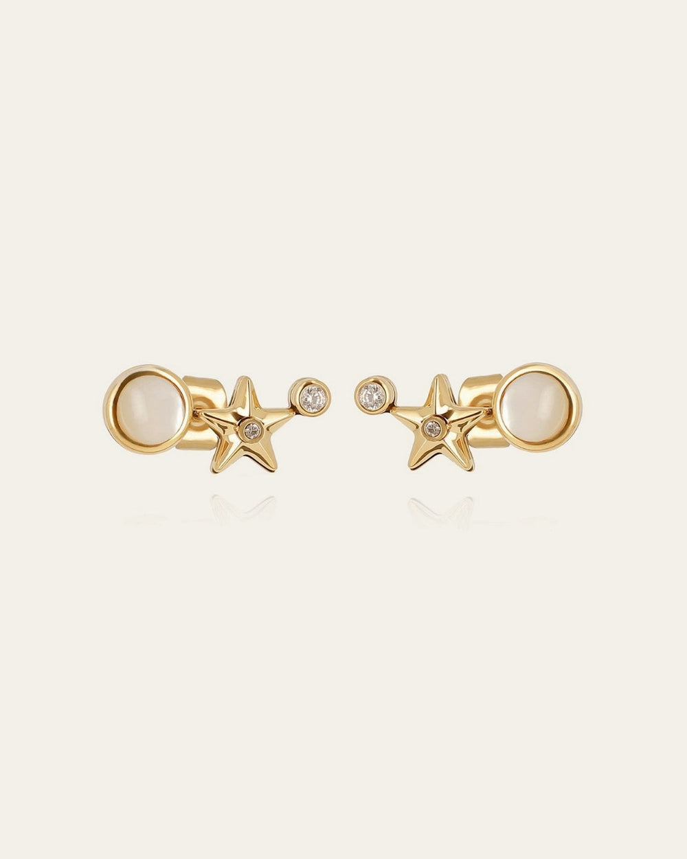 Boucles d'oreilles Enigma (Acier doré)