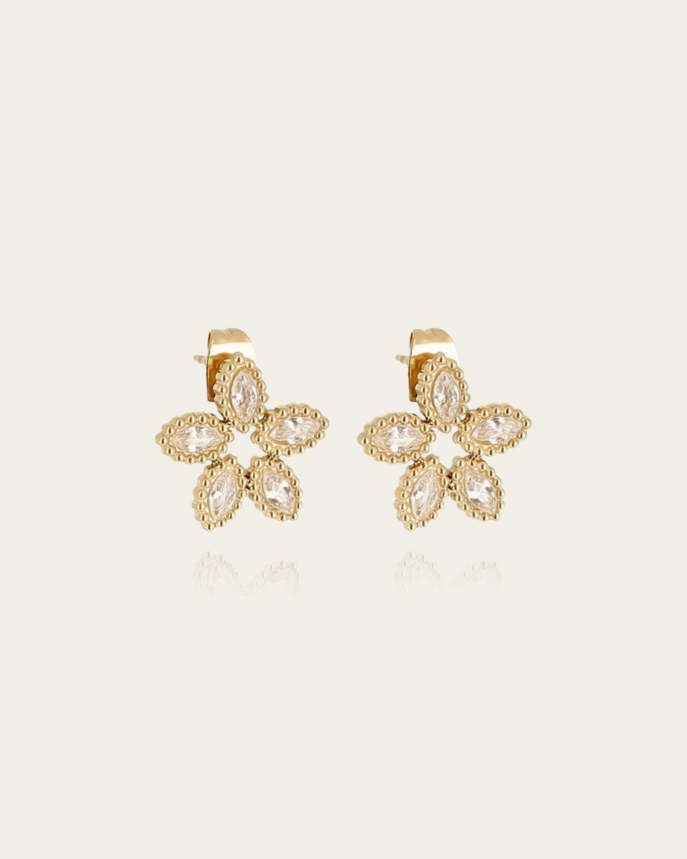 Boucles d'oreilles Demo (Acier doré)