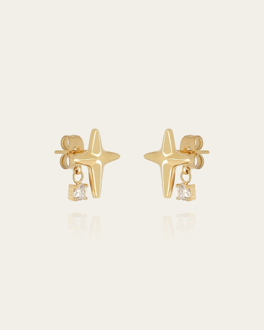 Boucles d'oreilles Tandalo (Acier doré)