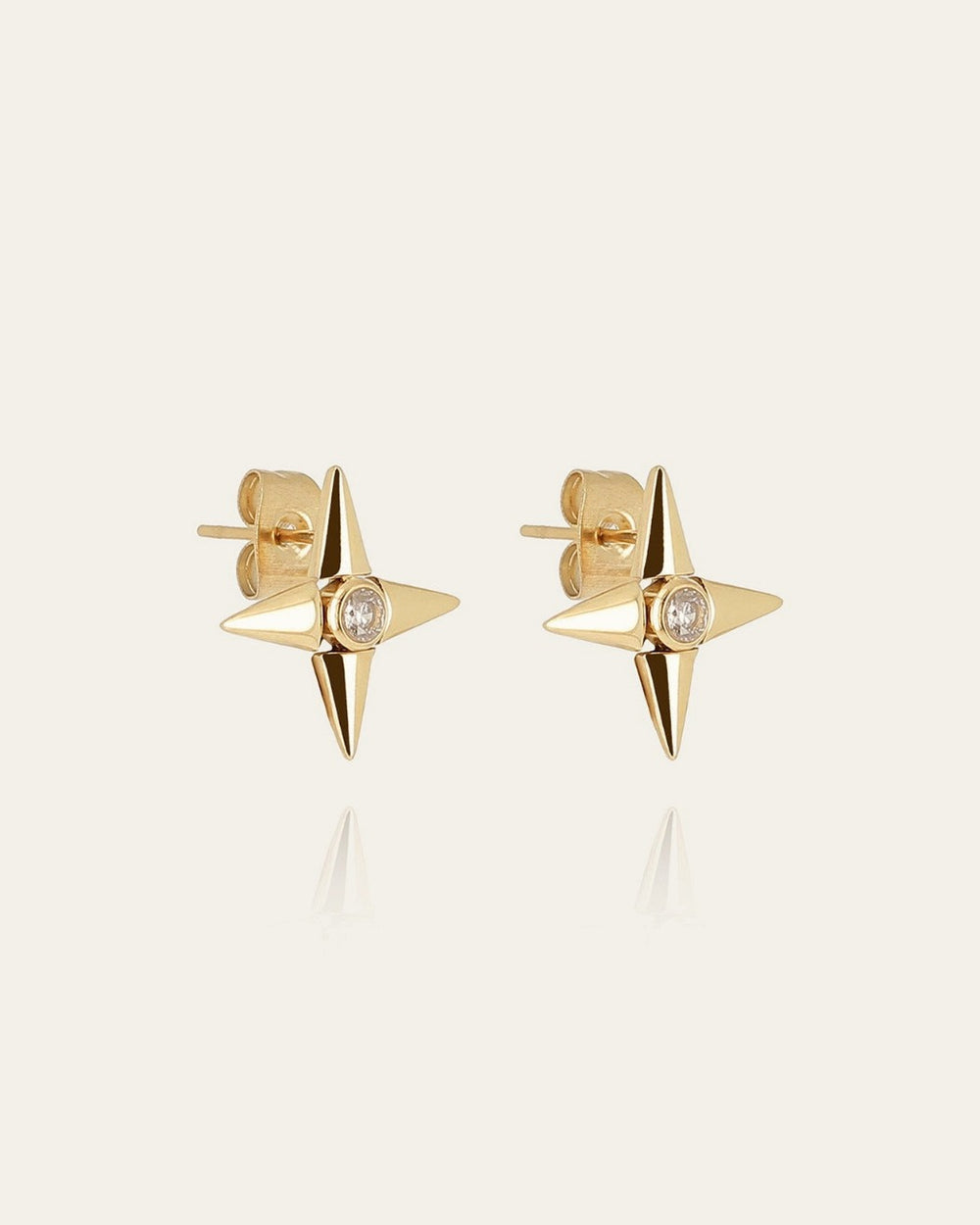 Boucles d'oreilles Leonardo (Acier doré)
