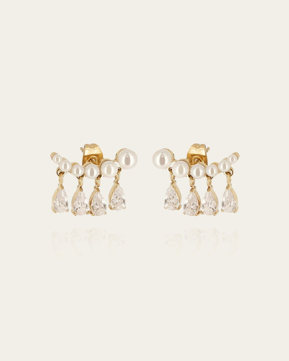 Boucles d'oreilles Orbai (Acier doré)