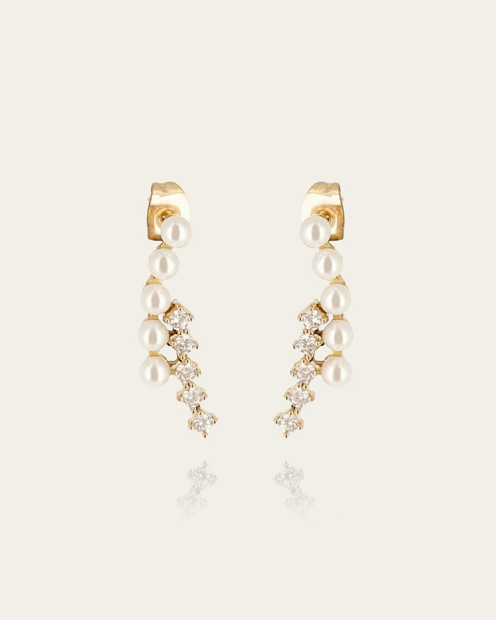 Boucles d'oreilles Nido (Acier doré)