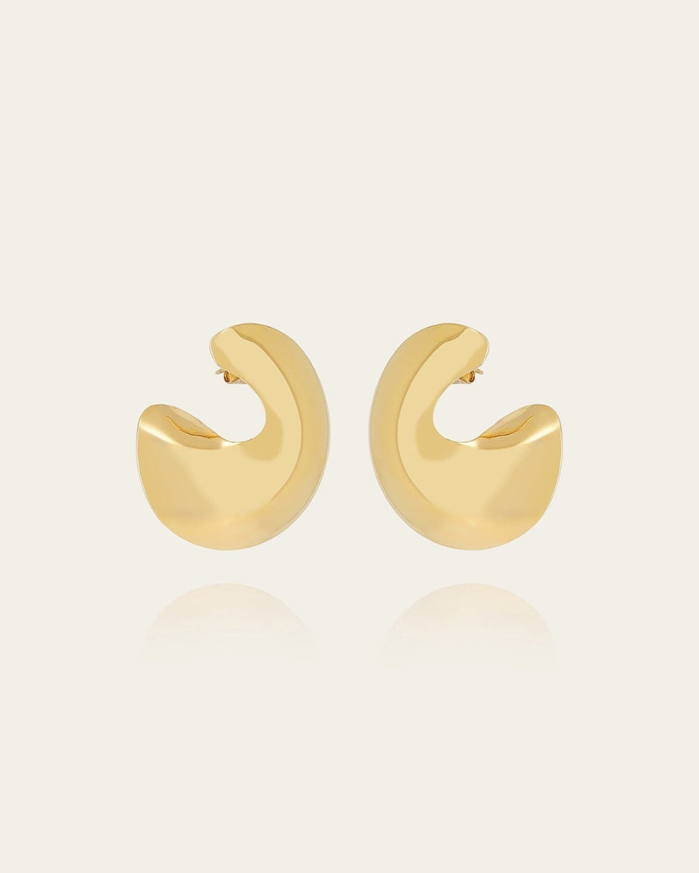 Boucles d'oreilles Angkor (Acier doré)