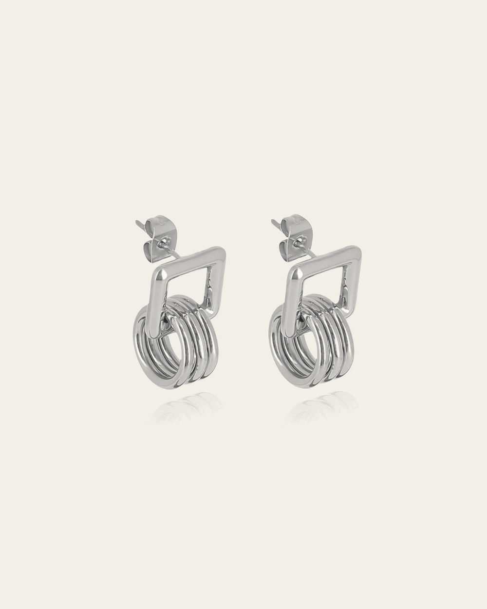 Boucles d'oreilles Vian (Acier)