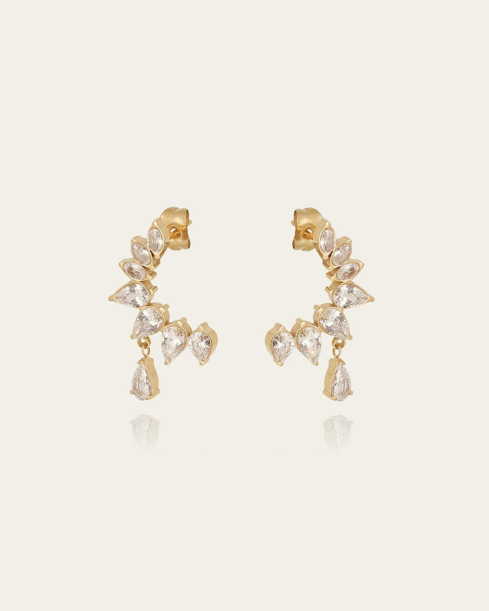 Boucles d'oreilles Lumoria (Acier doré)