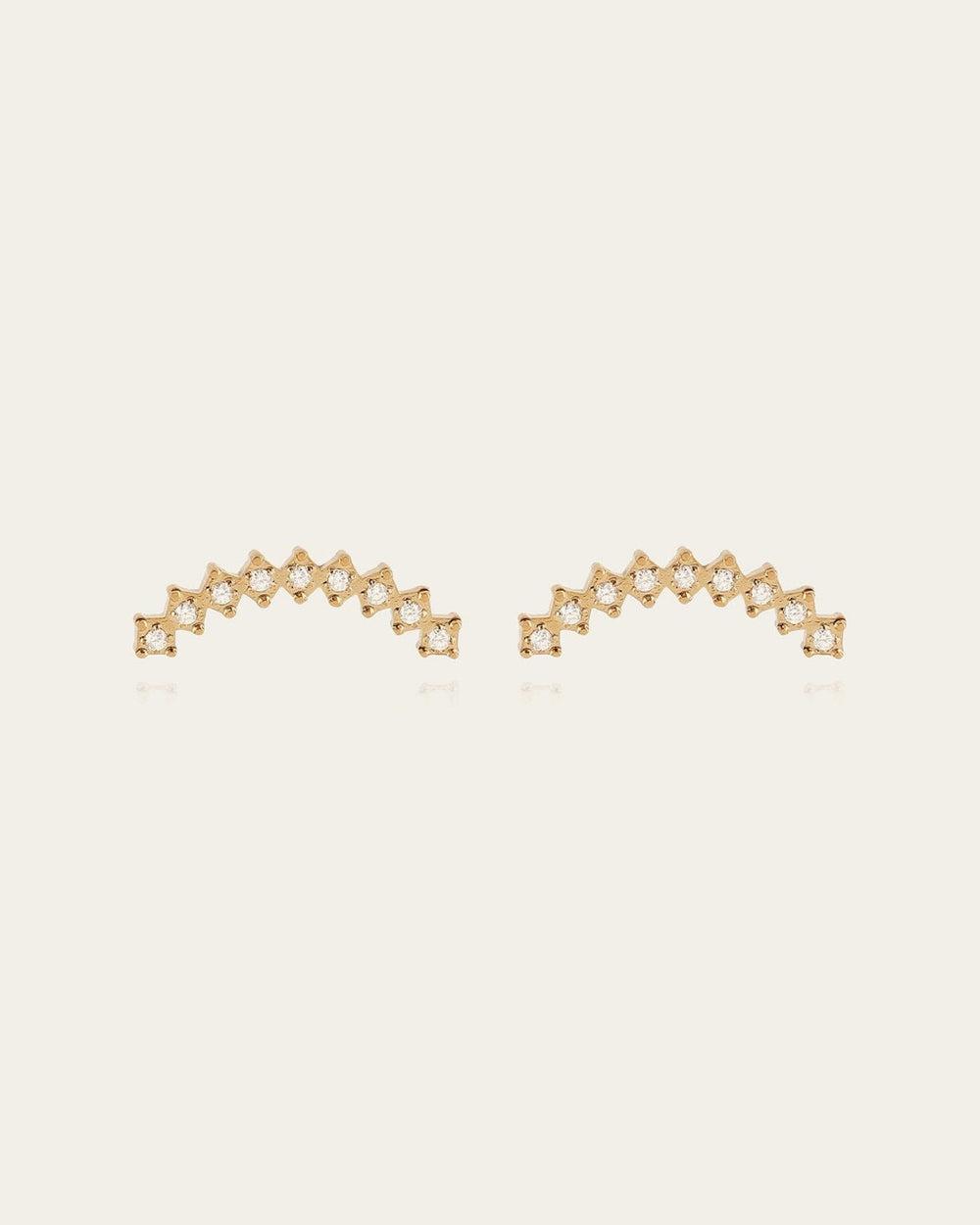 Boucles d'oreilles Cassis (Acier doré)