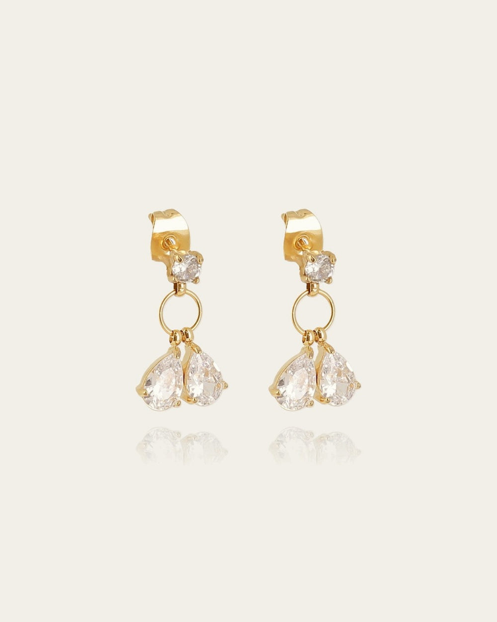 Boucles d'oreilles Orvieto (Acier doré)
