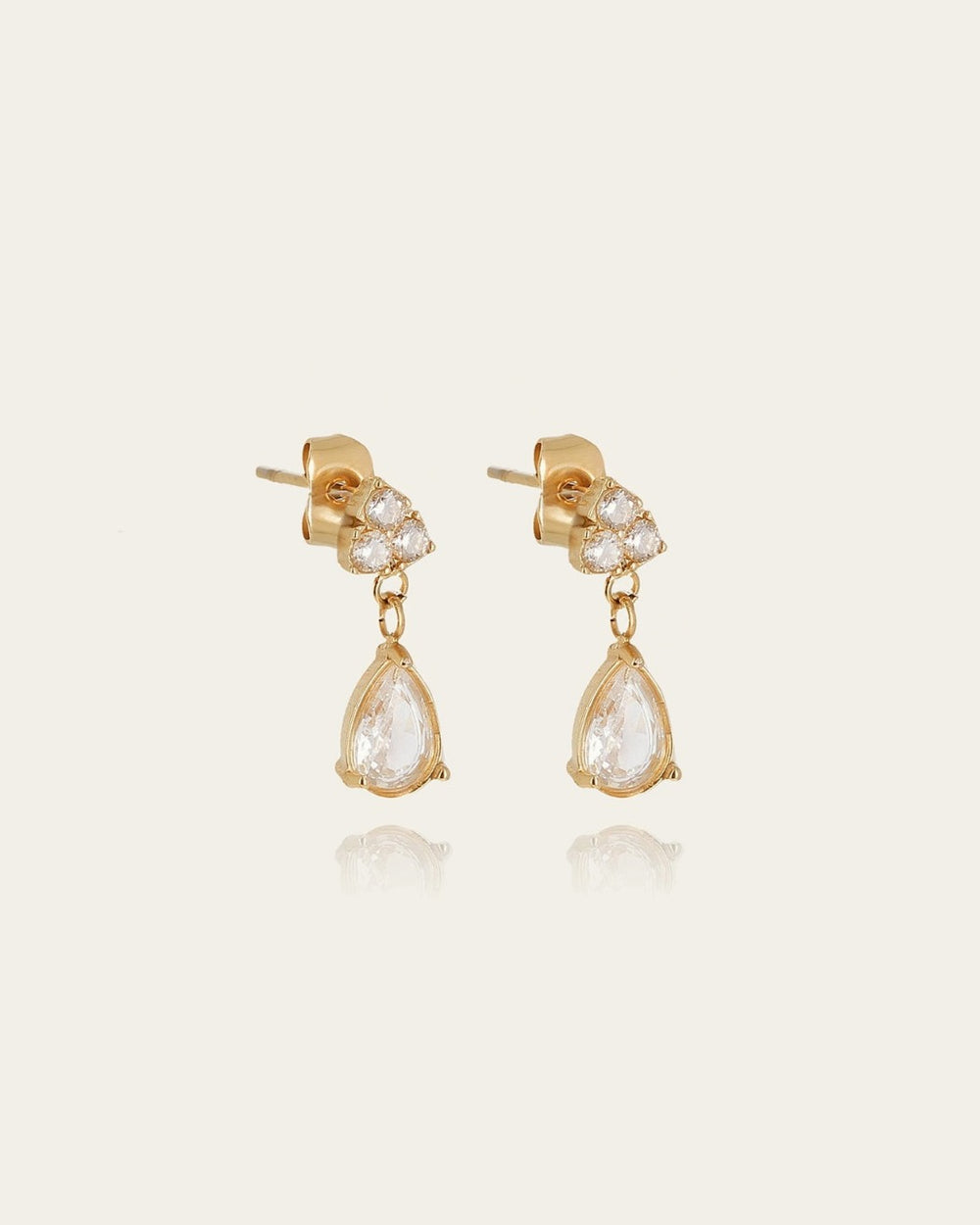 Boucles d'oreilles Gozo (Acier doré)