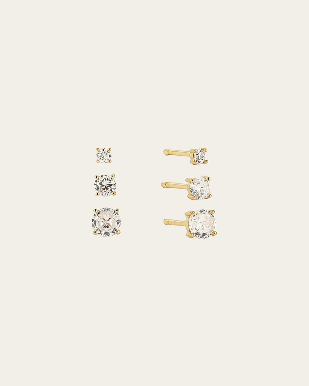 Boucles d'oreilles Zico (Acier doré)