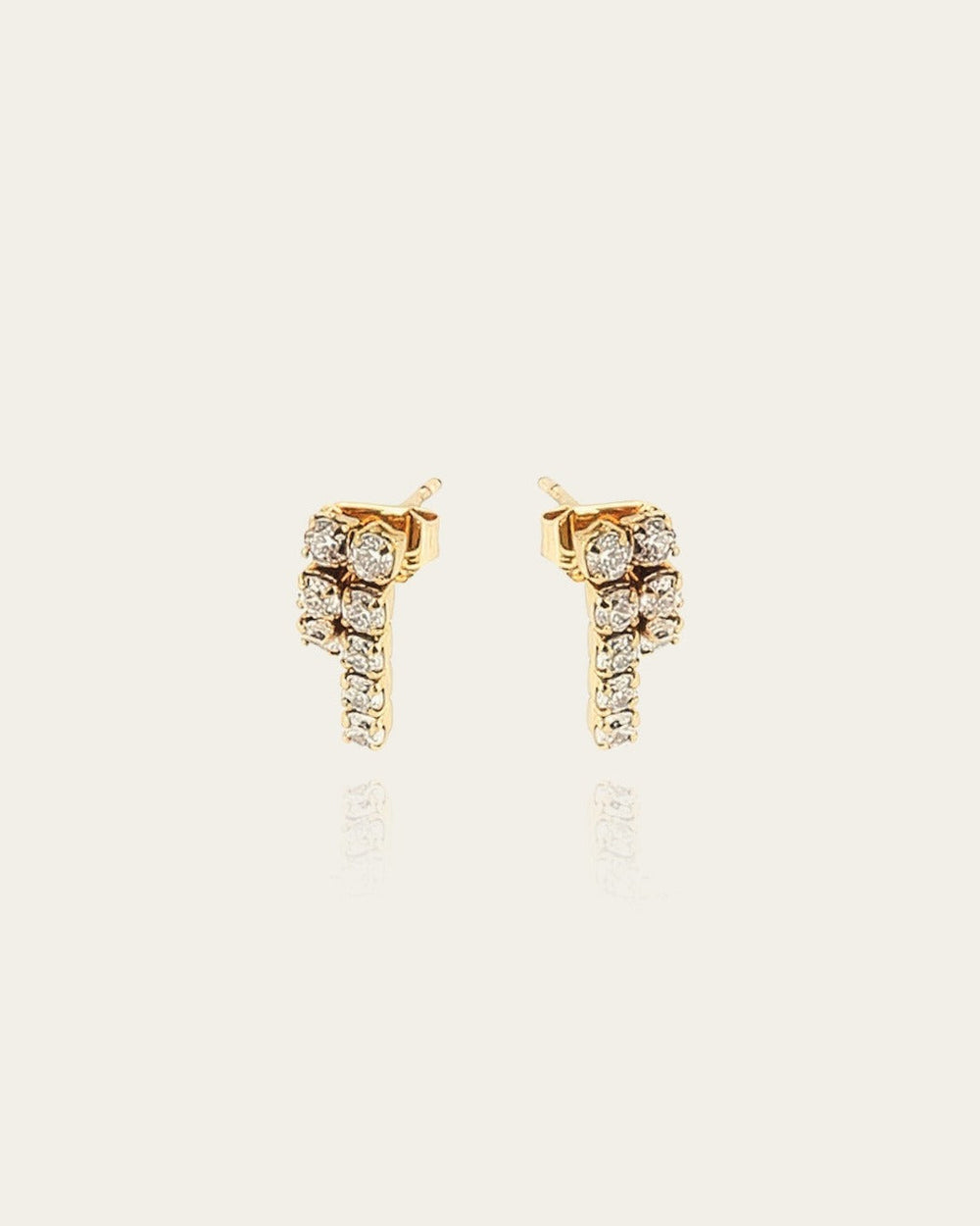 Boucles d'oreilles Hamptons (Acier doré)