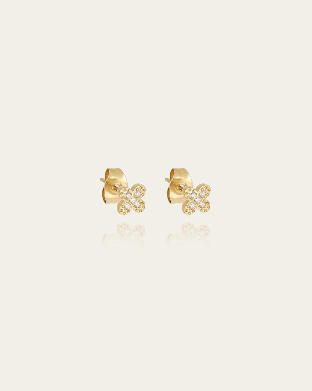 Boucles d'oreilles Amaé (Acier doré)