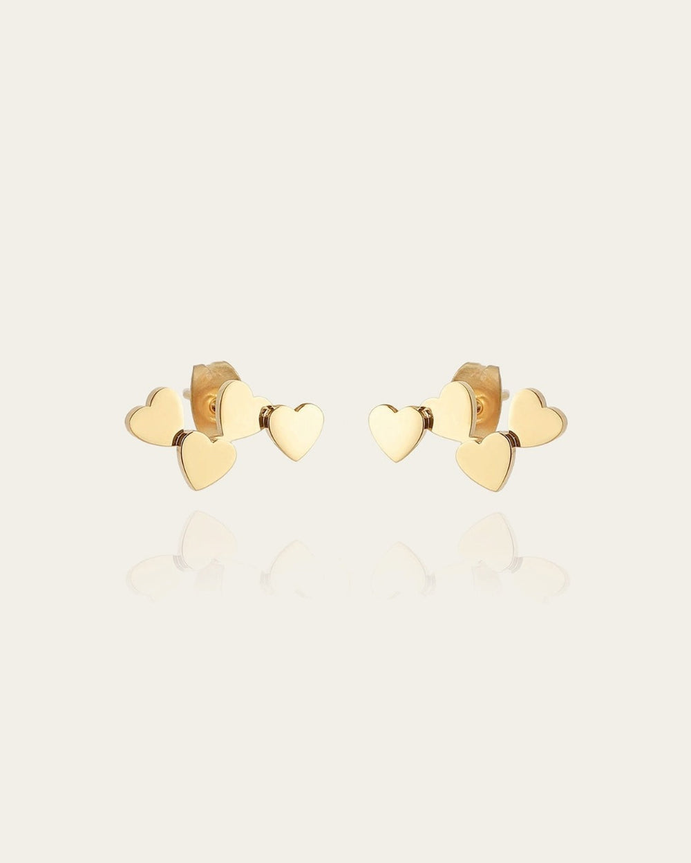 Boucles d'oreilles Arisa (Acier doré)