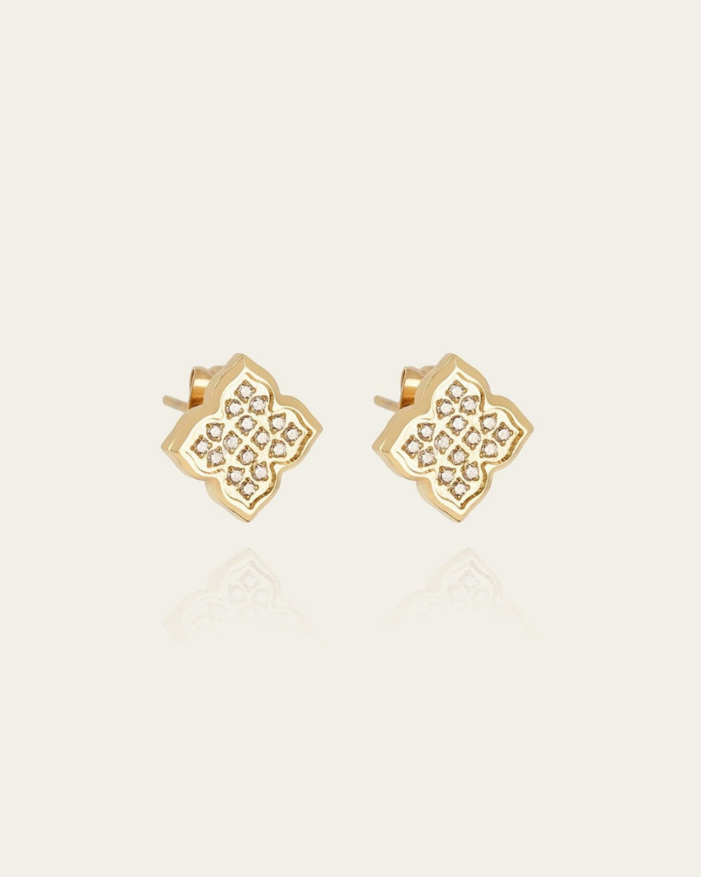 Boucles d'oreilles Norris (Acier doré)