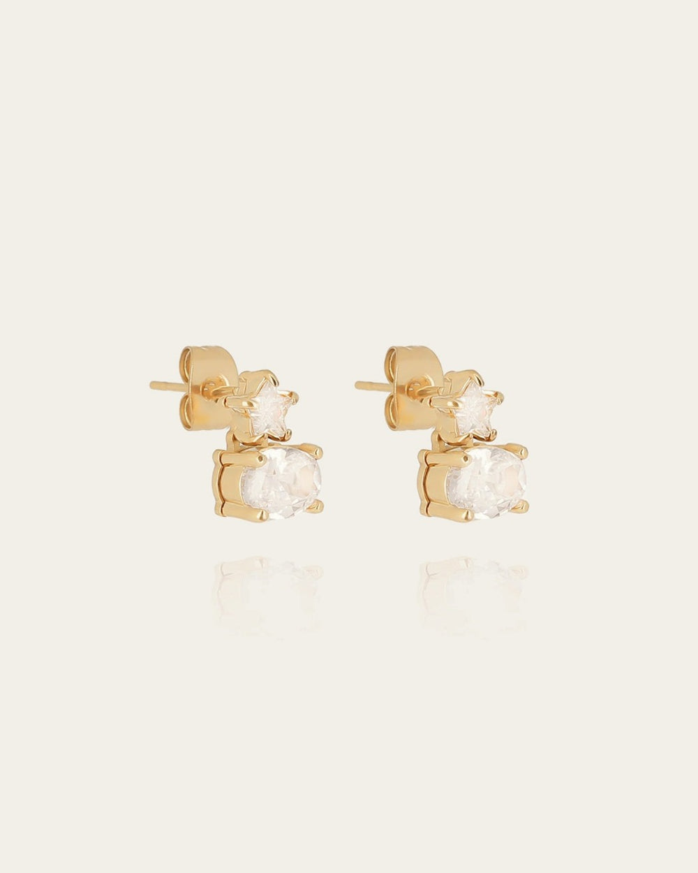 Boucles d'oreilles Gioia (Acier doré)