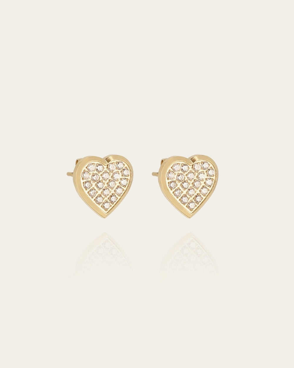 Boucles d'oreilles Aimée (Acier doré)