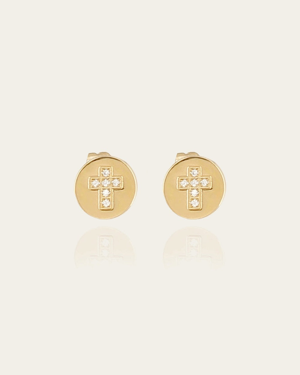 Boucles d'oreilles Trezza (Acier doré)