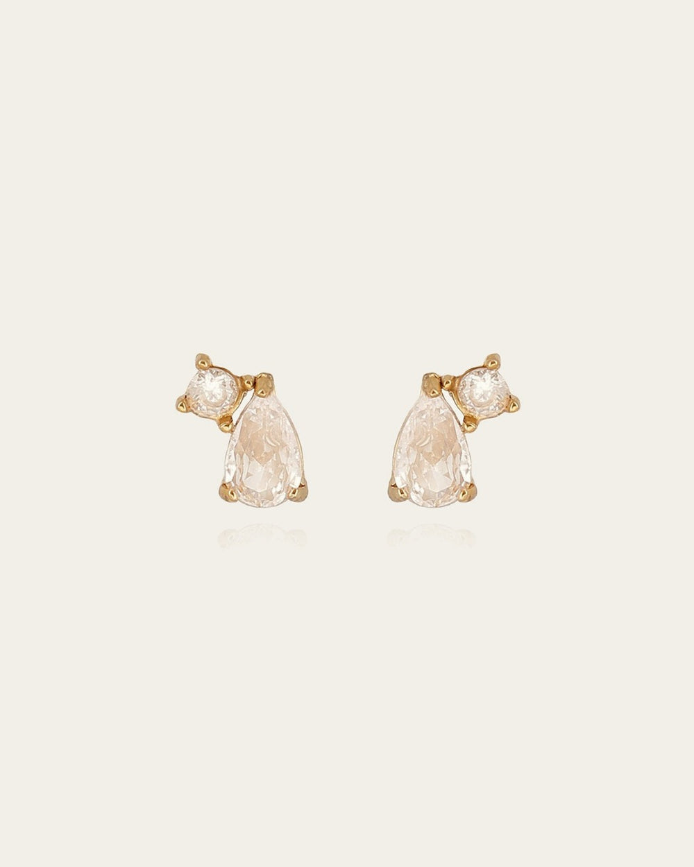 Boucles d'oreilles Eliott (Acier doré)