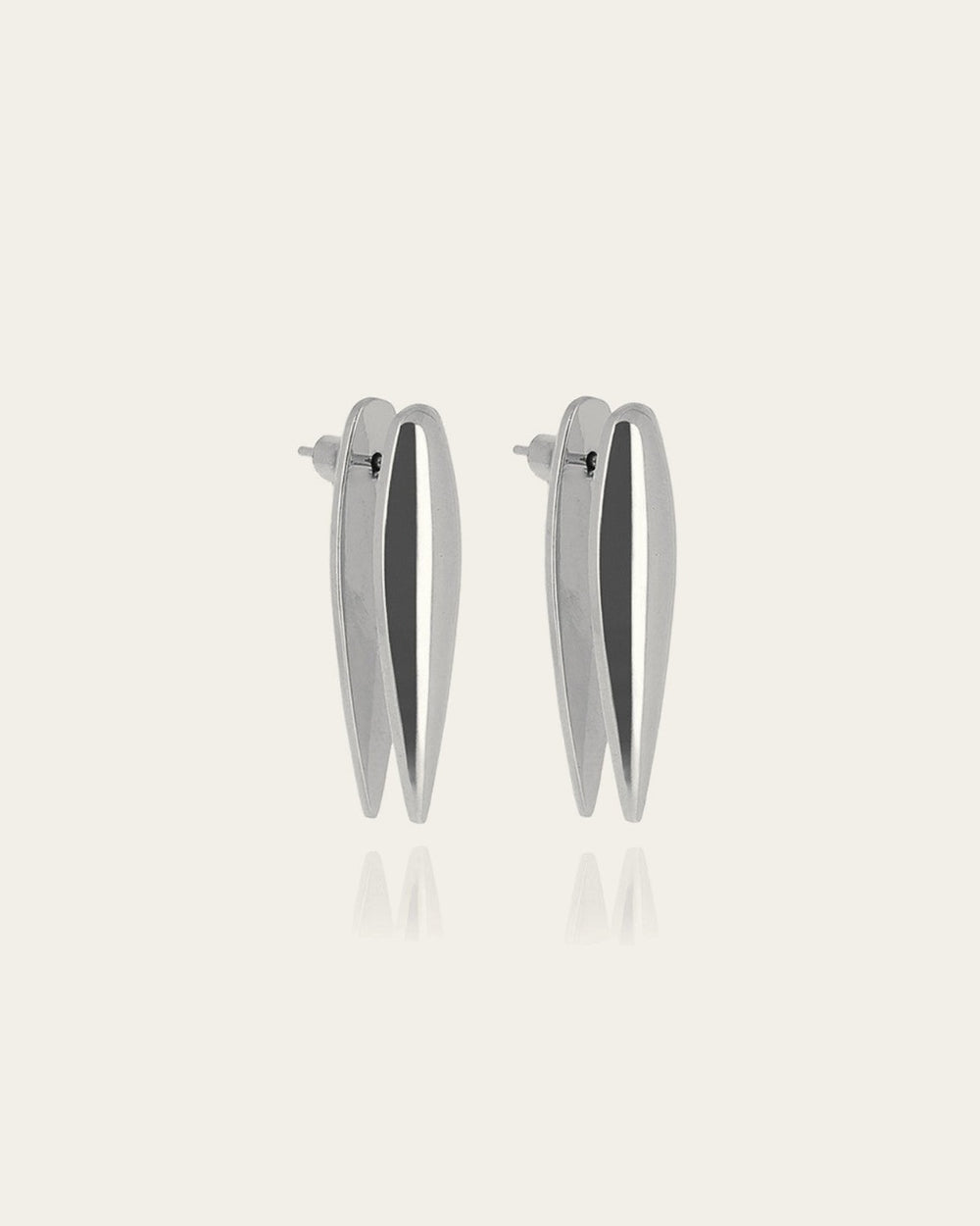 Pluma Earrings (Steel)
