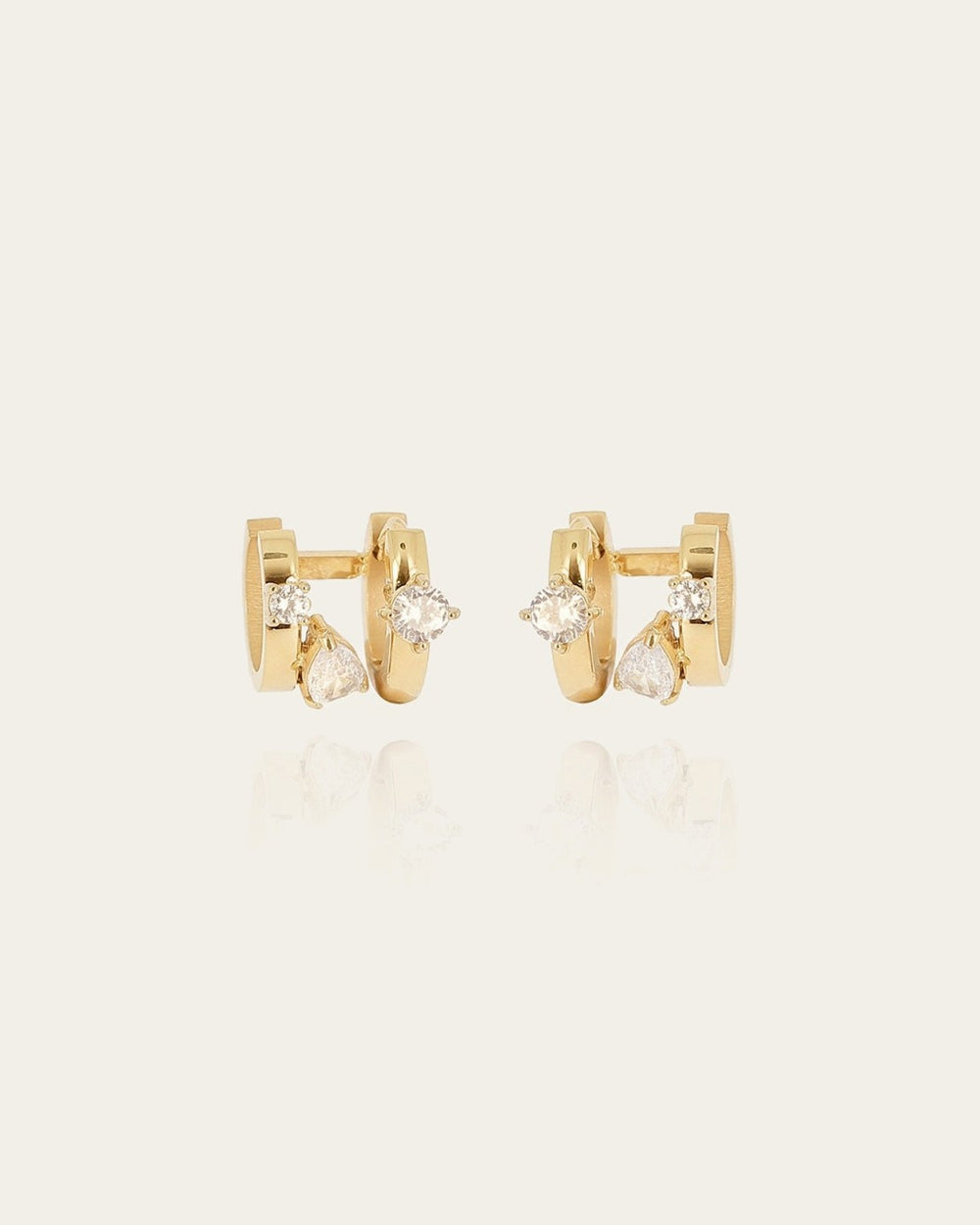 Boucles d'oreilles Yolanda (Acier doré)