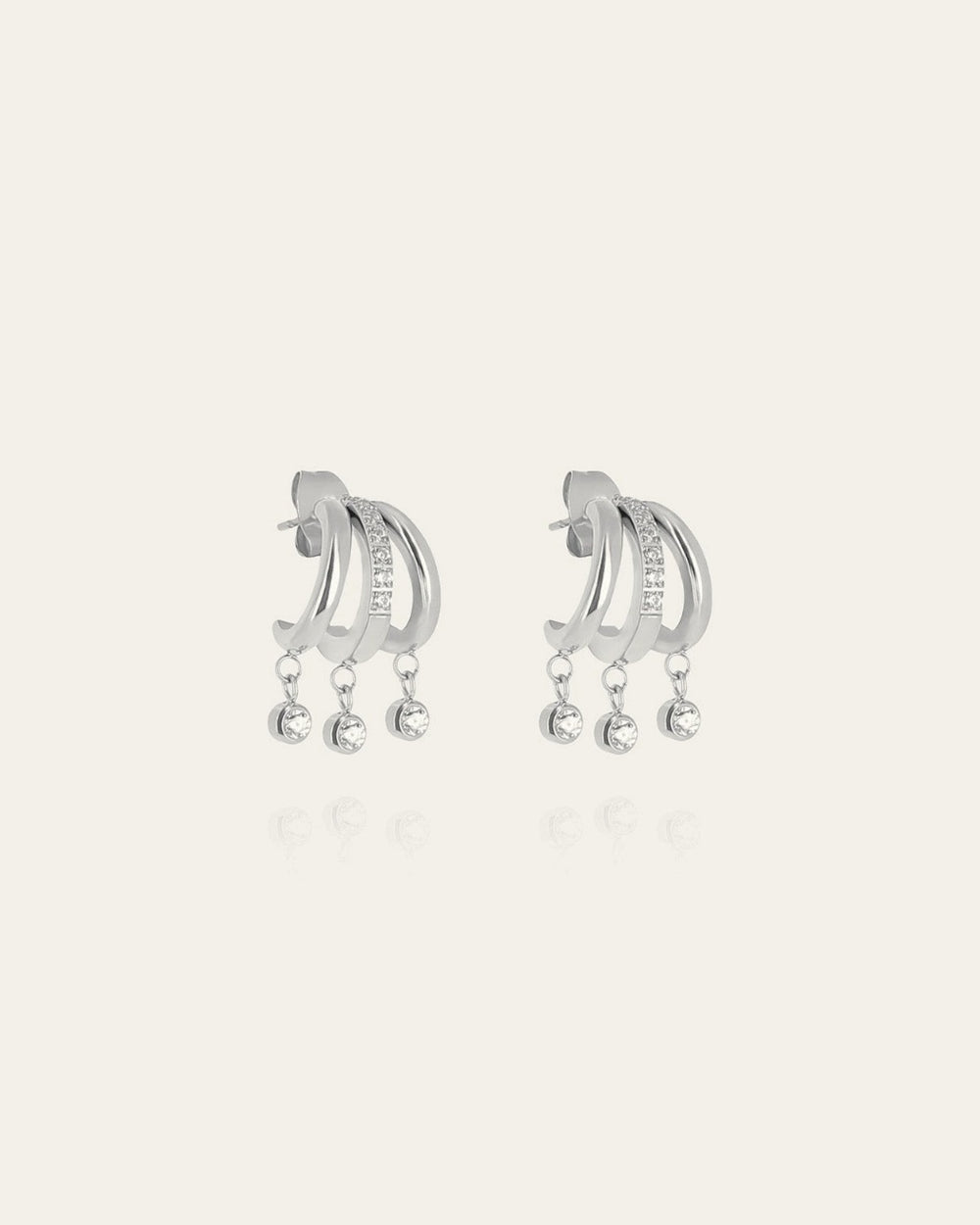 Boucles d'oreilles Silvia (Acier)