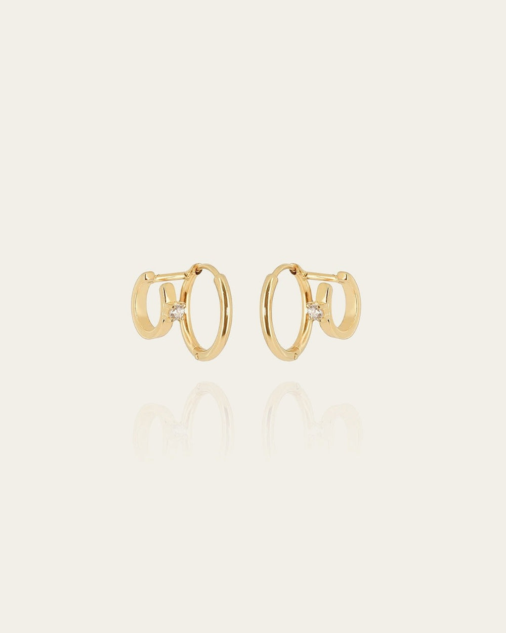 Boucles d'oreilles Blasa (Acier doré)