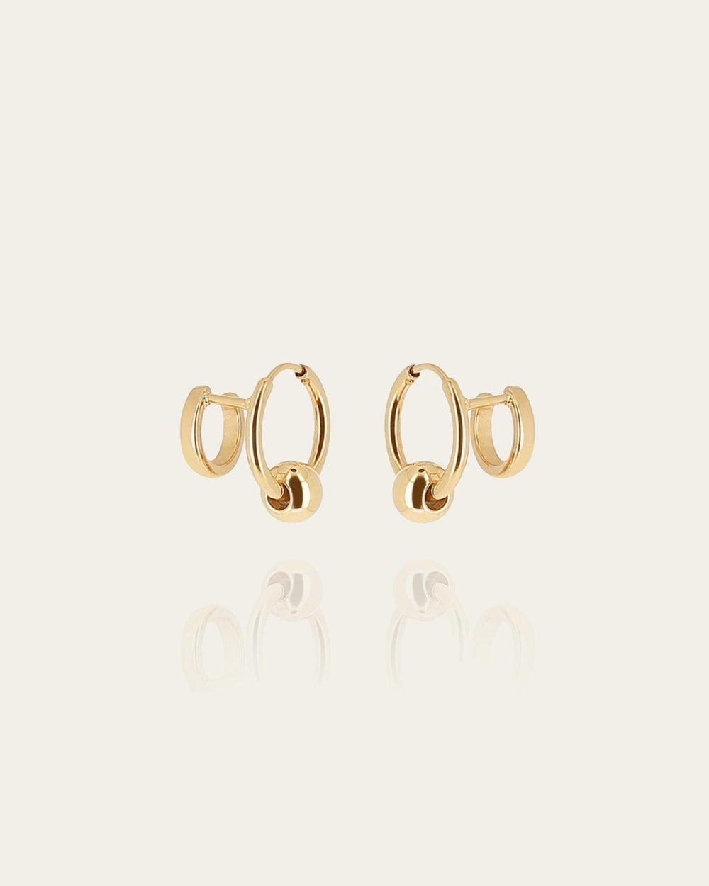 Boucles d'oreilles Carmela (Acier doré)